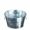 Galvanized steel tubs for serving snacks P3000