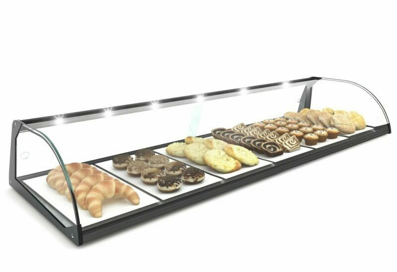 Neutral display cases Curved