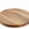 Acacia wood serving tables, Ø38x2cm LEOS5057