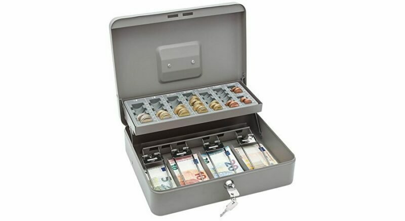 Metal cases for money, money box, box for money