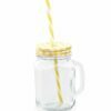 450ml glass jars with lid and straw 1789045_1789345