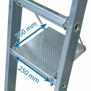 Folding platform / ladder rack 25x25cm, 150kg 122063