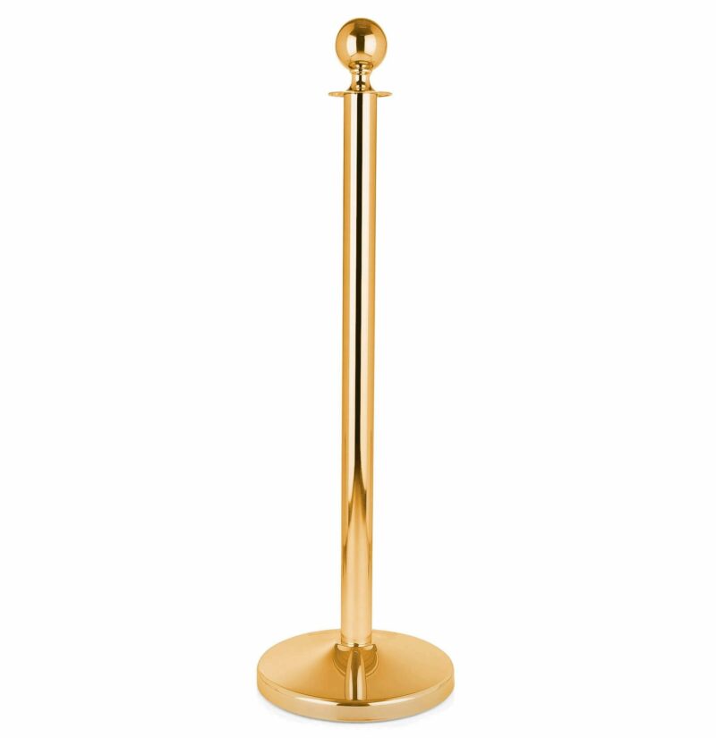 Gold color fence posts with round top 3301001