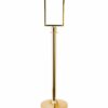 Golden curtain poles with cylindrical top, with advertising frame CLASSIC