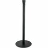 Black barrier posts with cylindrical tip 2223001