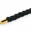 Black fence ropes with gold colored clasps