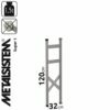 METALSISTEM galvanized steel rack Super 1 stand 1200x320mm