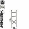 METALSISTEM galvanized steel rack Super 1 stand 1200x400mm