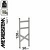 METALSISTEM galvanized steel rack Super 1 stand 1200x500mm