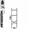 METALSISTEM galvanized steel rack Super 1 stand 1460x500mm
