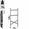 METALSISTEM galvanized steel rack Super 1 stand 1460x700mm