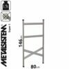 METALSISTEM galvanized steel rack Super 1 stand 1460x800mm