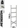 METALSISTEM galvanized steel rack Super 1 stand 1982x600mm