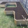 Cor Ten steel modular gel and raised beds LETTO