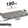 METALSISTEM tsingitud terasest riiul Super1 riiulid 1350x800mm