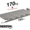 METALSISTEM galvanized steel rack Super1 shelves 1650x800mm