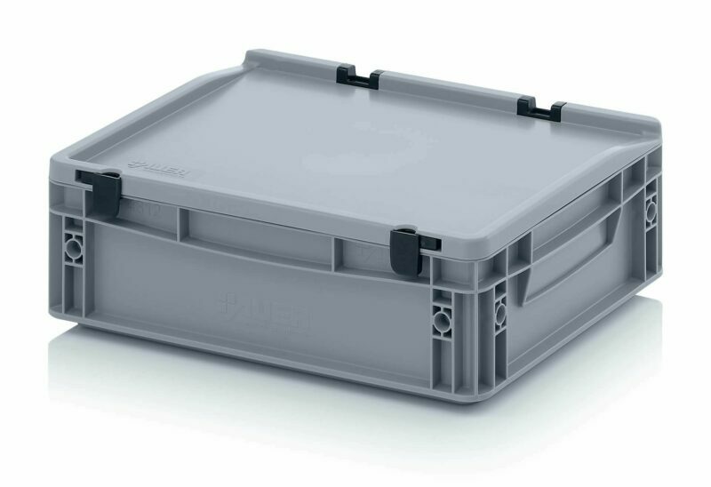 10l EURO boxes with fixed hinged lid