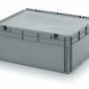 130l EURO boxes with fixed, hinged lid