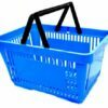 22l shopping baskets with two handles STANDARD, blue color