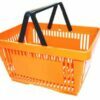 22l shopping baskets with two handles STANDARD, orange color