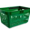 27l talpos, žalios spalvos prekybiniai krepšeliai SUPER GRIP