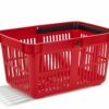 27l capacity, red shopping baskets SUPER