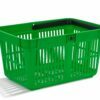 27l capacity, light green shopping baskets SUPER