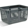 27l capacity, dark gray shopping baskets SUPER