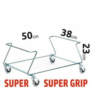 Vežimėliai prekybiniams krepšeliams SUPER ir SUPER GRIP