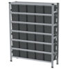 1580x400x1982mm rack with 30, 20l containers