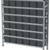 1880x400x1982mm rack with 36, 20l capacity boxes