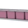 1500x400mm shelf with pink 20l Store Lt boxes