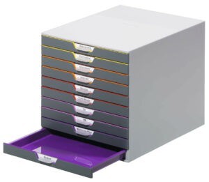 10 Schubladenblock für Dokumente und Kleinteile VARICOLOR