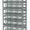 1280x500x2000mm racks with 18, 33l glass boxes
