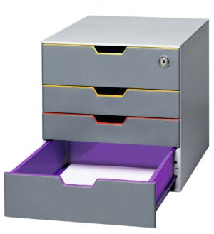 4 Schubladen für Dokumente und Kleinteile