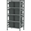 900x600x2000mm racks with 8l gray plastic boxes
