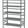 Storage racks for plastic boxes with a capacity of 55 ll