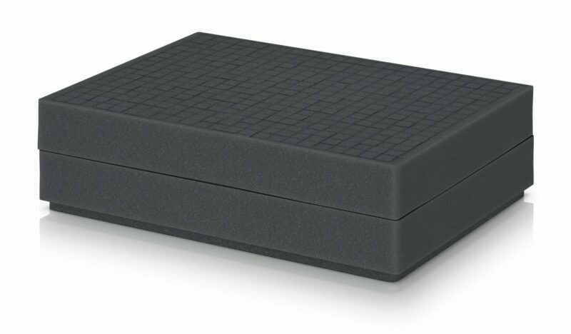 Cut foam cases 40x30x12cm for EURO format boxes