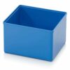 Wkładki plastikowe 10.4x10.4x6.3cm, kolor niebieski RAL5015