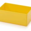 Plastic inserts 15.6x10.4x6.3cm, yellow RAL1003 color