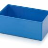 Wkładki plastikowe 15.6x10.4x6.3cm, kolor niebieski RAL5015