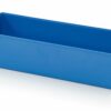 Plastikiniai įdėklai 26x10.4x6.3cm, mėlynos RAL5015 spalvos