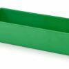 Plastikiniai įdėklai 26x10.4x6.3cm, žalios RAL6018 spalvos