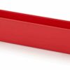 Plastikiniai įdėklai 26x5.2x6.3cm, raudonos RAL3020 spalvos