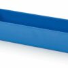 Plastikiniai įdėklai 31.2x10.4x6.3cm, mėlynos RAL5015 spalvos