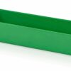 Plastikiniai įdėklai 31.2x10.4x6.3cm, žalios RAL6018 spalvos