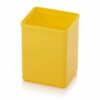 Plastikiniai įdėklai 5.2x5.2x6.3cm, geltonos RAL1003 spalvos