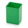 Plastikiniai įdėklai 5.2x5.2x6.3cm, žalios RAL6018 spalvos