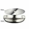 Stainless steel bowl for serving seafood on ice, serving bowl, stainless steel serving bowl