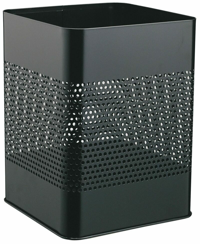 Open, rectangular waste bins for papers 24x24x32cm